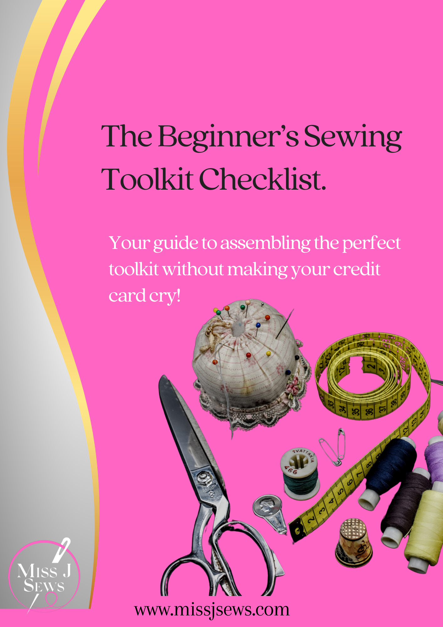 Beginner Sewing Starter Kit Bundle-Includes: Beginner’s Sewing Toolkit Checklist + Beginner’s Guide to Choosing PDF Patterns